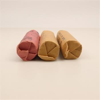 3 US Penny Rolls ; 1+ Lbs.