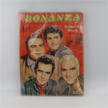 3 Vintage Coloring Books, Including Bonanza