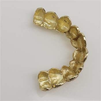 3.36cts TW Diamond 10kt Gold Dental Grill-Evaluated By Our Certified Gemologist-AGS/GIA