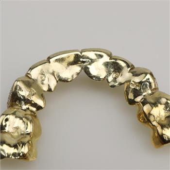 3.36cts TW Diamond 10kt Gold Dental Grill-Evaluated By Our Certified Gemologist-AGS/GIA