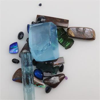 35 Faceted And Cabochon Loose Jewelry Craft Stones