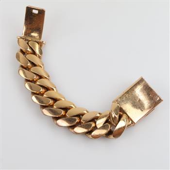 35.46ctTW Diamond 14kt Gold Curb Link 