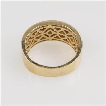 3.55cts TW Diamond 14kt Gold Wedding Band -Evaluated By Our Certified Gemologist-AGS/GIA