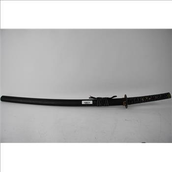 36' Samurai Sword With Floral Pattern Grip Handle