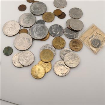 36 US & Foreign Coins