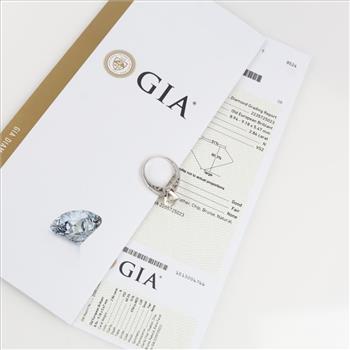 3.80cts TW Diamond Platinum Engagement Ring-Evaluated By Our Certified Gemologist-AGS/GIA