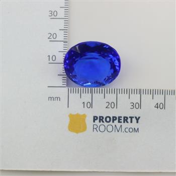 39.8cts TW Dyed Blue Quartz