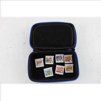 3DS Case With Games, 7 Pieces