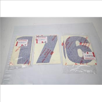 3M Reflective Numbers Signs, 100+ Pieces