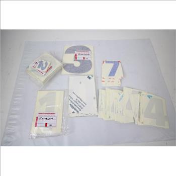 3M Reflective Numbers Signs, 100+ Pieces