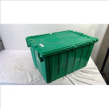 4 Backpacks In Green Container