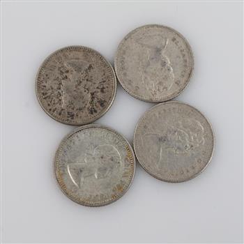 4 Canadian Silver Coins