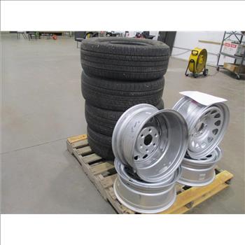 4 Chevy Rims W / 4 Goodyear Eagle RSA Tires