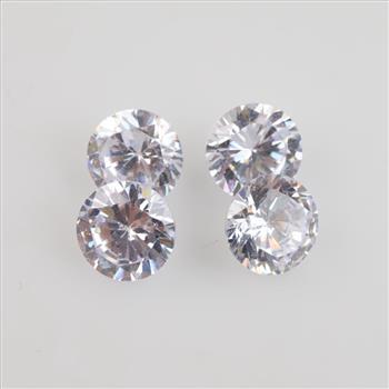 4 Clear Loose Jewelry Craft Stones