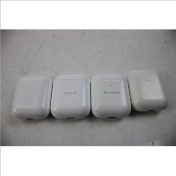 4 Earbuds In Case And Pencil