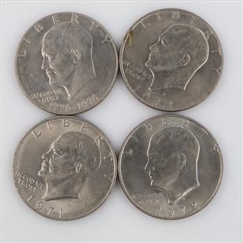 4 Eisenhower Dollars