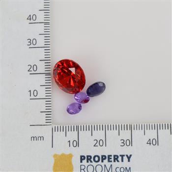 4 Faceted Loose Jewelry Craft Stones