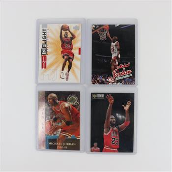 4 Michael Jordan Basketball Trading Cards