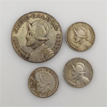 4 Panama Silver Coins