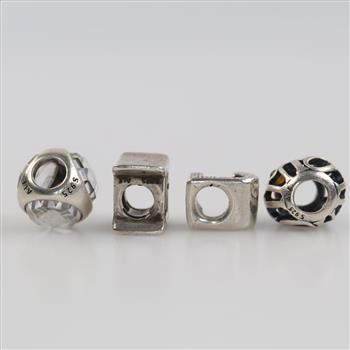 4 Pandora Sterling Silver Charms