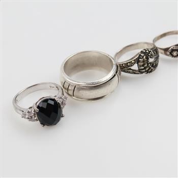 4 Silver Rings