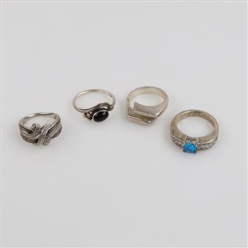 4 Sterling Silver Rings