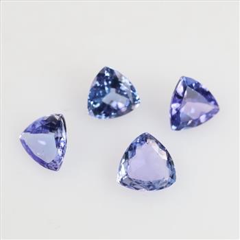 4 Tanzanite Trillion Stones