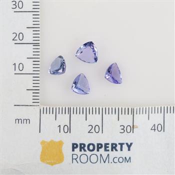 4 Tanzanite Trillion Stones