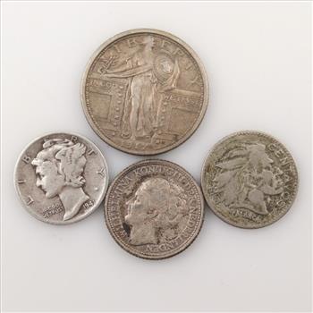 4 US And Foreign Silver Coins