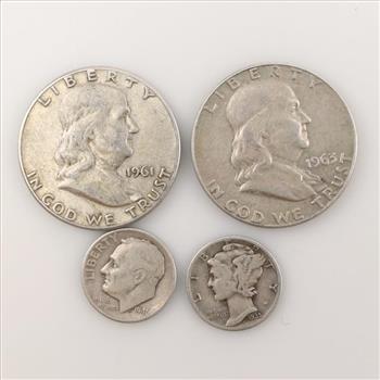 4 US Silver Coins