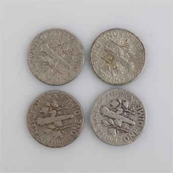 4 US Silver Dimes