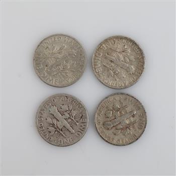 4 US Silver Dimes