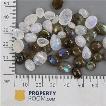 40+ Loose Feldspar & Labradorite Cabochon Gemstones