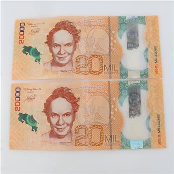 40,000 Costa Rican Colon, Foreign Currency