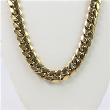 400g 14k Gold Cuban Link Necklace 