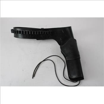 44 Caliber Gun Holster Belt, Black