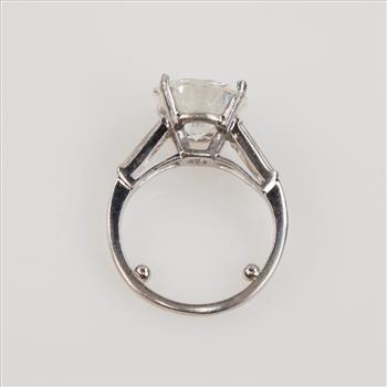 4.47ctTW Diamond Platinum Engagement Ring- Evaluated By Our Certified Gemologist - AGS / GIA