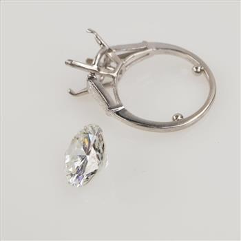4.47ctTW Diamond Platinum Engagement Ring- Evaluated By Our Certified Gemologist - AGS / GIA