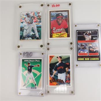 5 Baseball Trading Cards