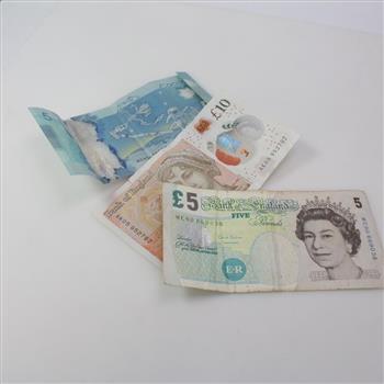 5 Canadian Dollars, 15 British Pounds