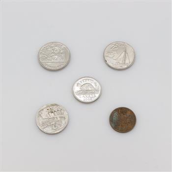 5 Foreign Coins