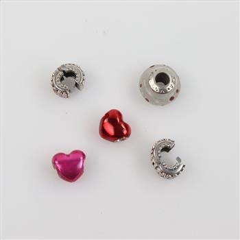 5 Pandora Sterling Silver Charms