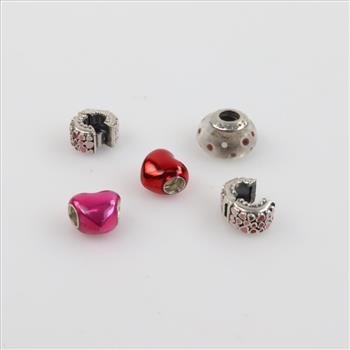 5 Pandora Sterling Silver Charms