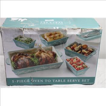 5 Pieces Oven To Table Serve Set