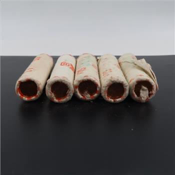 5 Rolls Canadian 1 Cent Coins