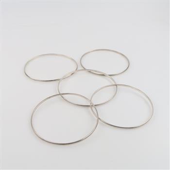 5 Sterling Silver Bangles