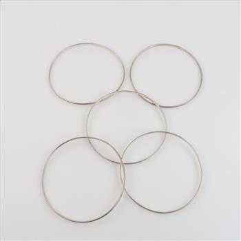 5 Sterling Silver Bangles