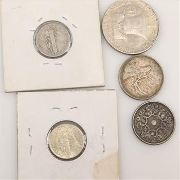 5 US And Foreign Silver Coins