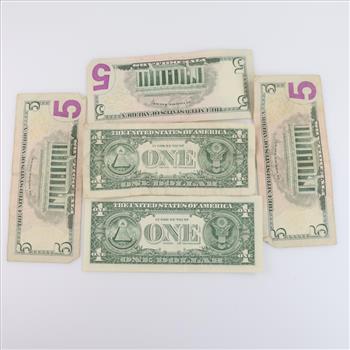 5 US Federal Reserve Notes