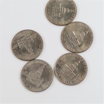 5 US Kennedy Bicentennial Half Dollars
